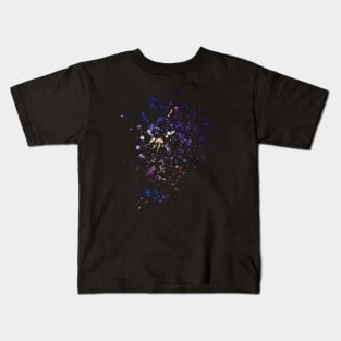 Nebula Paint Spatter Design Kids T-Shirt